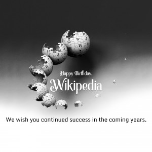 Happy Wikipedia Day Wishes Images, Poster, Banner and Social Media Post Free Download 32 Happy Wikipedia Day poster